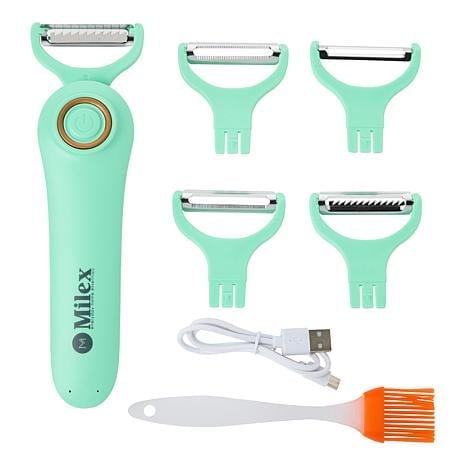 Milex 5-in-1 Blade Electric Peeler w/Silicone Brush
