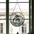 thumbnail image 3 of Customized Orca Whale Christmas Stained Glass, Orca Whale for Christmas Tree, Orca Whale Christmas Décor, Ornament 2025 P2K2AD, 3 of 4