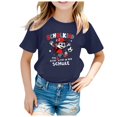 thumbnail image 5 of Godom Girls Tops Fashionable Short Sleeve T-Shirt Girls Cotton Tee Cute Print Summer Blouse for Girls Tee Tops, 5 of 6