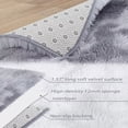thumbnail image 5 of CAROMIO Light Grey Area Rug Faux Fur Non-Slip Plush Shag Home Decor Floor Mat Carpet for Living room Bathroom Entryway, 8 x 10 feet, 5 of 6