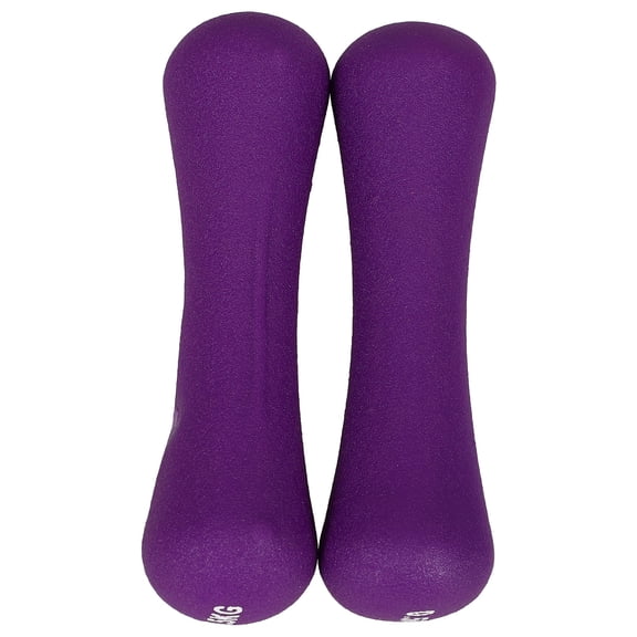 DEEPCRAFF 2Pcs Bone Shaped Dumbbell PVC Coated Fitness Hand Weight for Home Workout