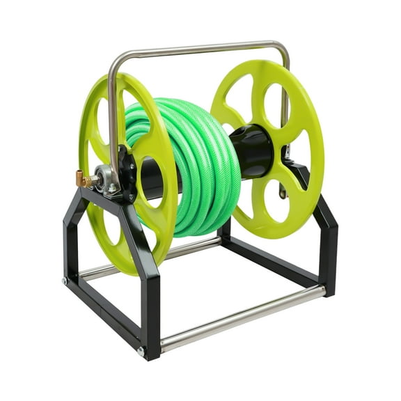 Miumaeov Hose Reel Holder Rotation Garden Hose Storage Organizer Hold Up To 100m/328.1ft Water Hose