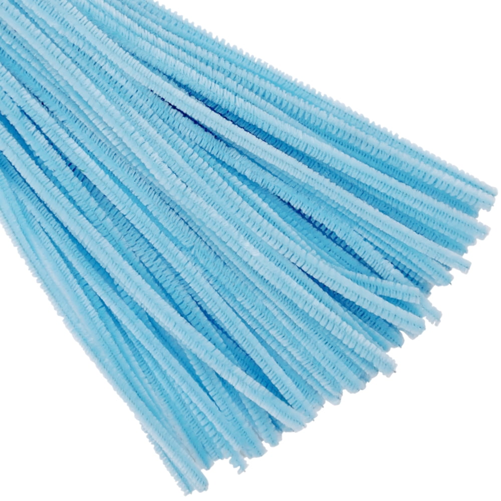 50 pack INDIGO chenille craft stems pipe cleaners 30cm long 6mm wide 