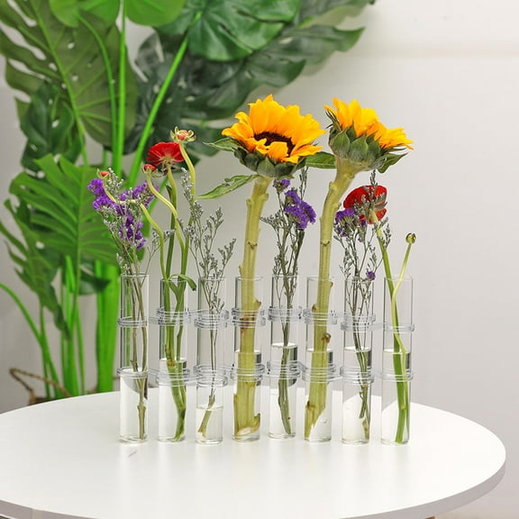 FELTECHELECTR Tube Vase Flower Decor Plant Propagation S Hooks Tube Vases
