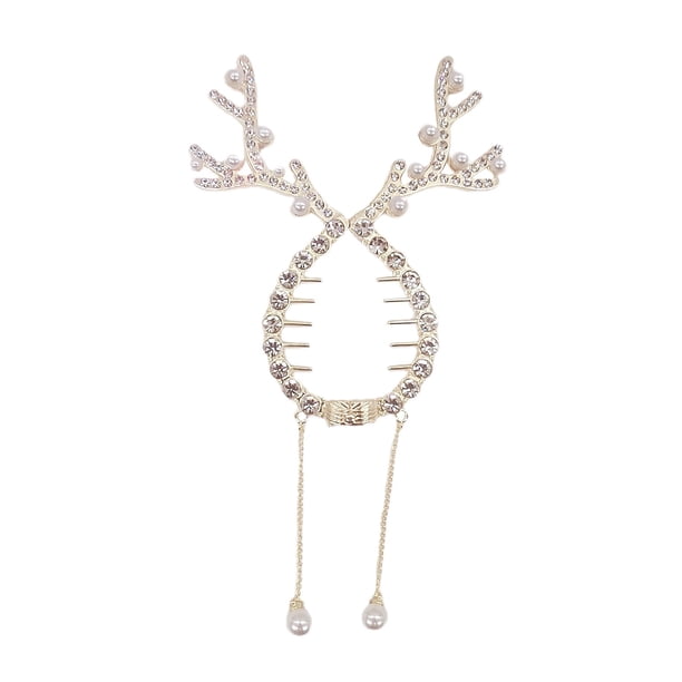 Pinza con borla, tocado navideño, accesorios para el pelo de Navidad, joyería, decoración navideña