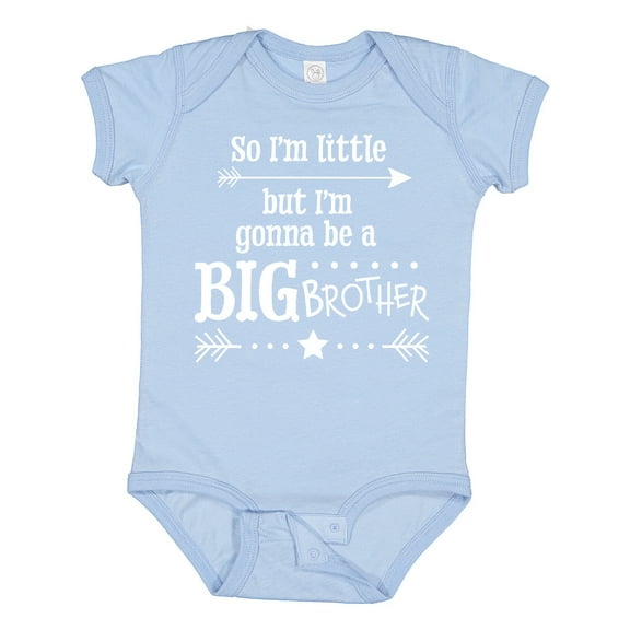 Inktastic So I'm Little, but I'm Going to Be a Big Brother Boys Baby Bodysuit