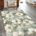 thumbnail image 2 of 3'x5' Area Rugs, Spring Floral Indoor Outdoor Area Rug for Living Room Bedroom, Sage Green Summer Flowers Watercolor Washable Bathroom Rugs Kitchen Floor Carpet Mats Home Decor Aesthetic, 2 of 8