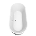 thumbnail image 4 of Carissa 71 Inch Freestanding Bathtub in White with Polished Chrome Trim and Floor Mounted Faucet in Brushed Gold, 4 of 7