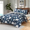 thumbnail image 2 of Juego de cama HORIMOTE HOME Queen, 229 x 244 cm, reversible, azul marino, 2 of 9