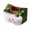 Green, variant on Christmas Tissue Box Cover – Plush Fabric Tissue Holder with Santa Design, Festive Red Green Decoration for Holiday Desktop, Home, or Office