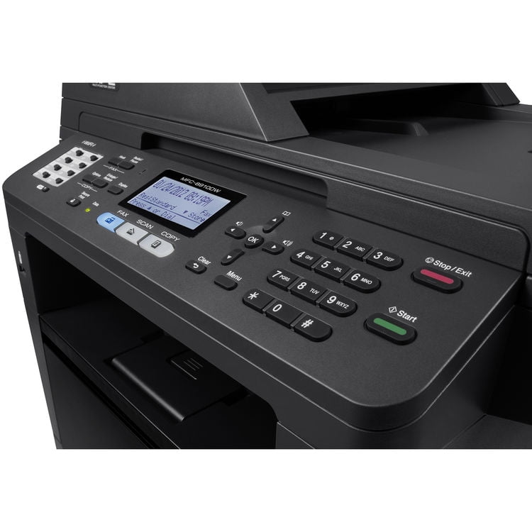 Brother MFC-8910DW Wireless Monochrome All-in-One Laser Printer, 42 ppm, Duplex Print/Scan/Copy/Fax, USB/Ethernet, Compact Office Multifunction