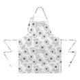 thumbnail image 2 of Pioneer Flower Floral Print Pattern Apron for Women and Men, Cotton Linen Waterproof with Pockets, Adjustable, 33x27 Inch for Kitchen, Gardening, BBQ, Salon, 2 of 6