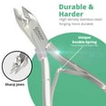 thumbnail image 2 of Green Estetica Stainless Steel Cuticle Nippers with Double Spring, Sharp Manicure Nail Tools, Silver, 2 of 8