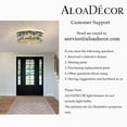 thumbnail image 5 of 5 Lights 24" Modern Glam Matte Black Crystal Flush Mount, 5 of 10