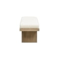 thumbnail image 4 of Pemberly Row 52" Upholstered Accent Bench in Ivory White Boucle, 4 of 10