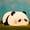 Lying Flat Panda, variant on Jinerra Cute Bunny Night Light, Soft Adorable Rechargeable Dimmable Touch Lamp, Big-Faced Bunny Decorative Light, Safe Silicone Material, Birthday Gift