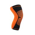 thumbnail image 1 of Knee Compression Sleeve Brace Anti-Injury Protector for Basketball Running Fitness Sports,Orange,L,305mm, 1 of 1