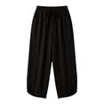 thumbnail image 6 of Tumotour Cuffed Pants for Women Drawstring Sports Trousers Athletic Workout Running Joggers with Pocket Lace Up Button Pants, 6 of 6
