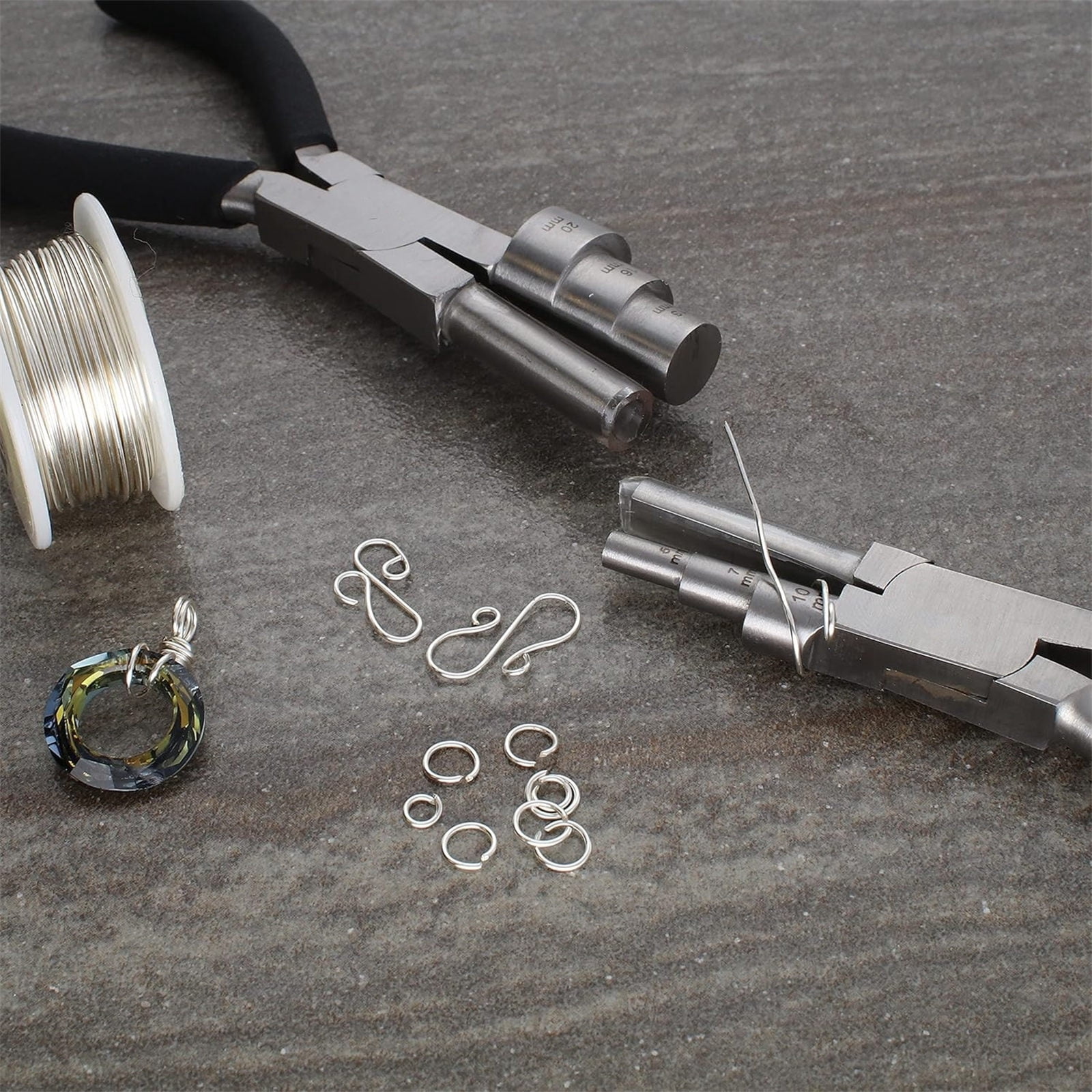 BELOWSYALER Round Nose Pliers for Jewelry Making and Electronics Soldering Comfortable Handle Wire Wrapping Pliers Jewelry Tool