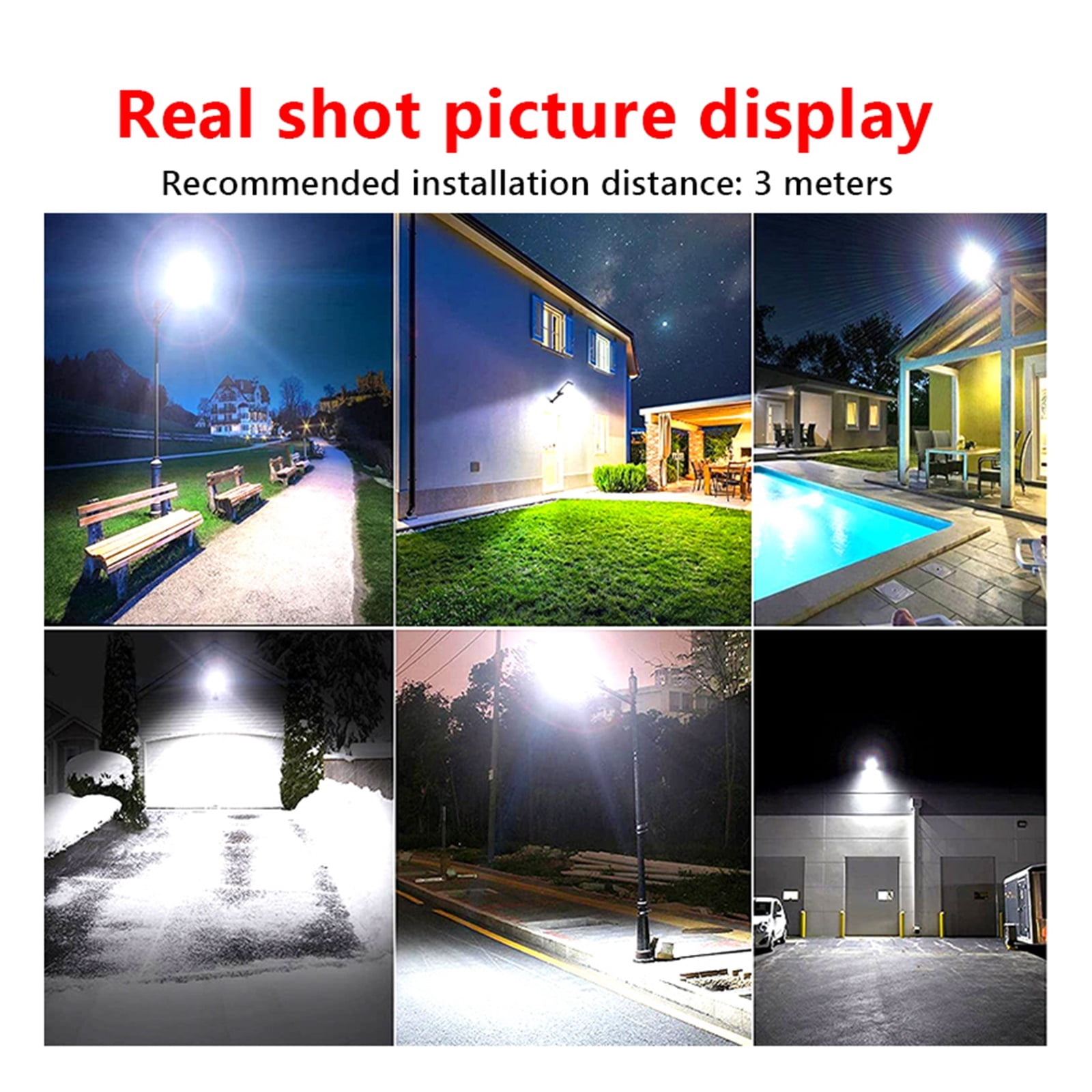 Solar Lights, 10000Watts Solar LED Light Outdoor 15000mAH Solar Refletor  504LED 30000LM Wall Sunlight PIR Motion Sensor Garden Lighting Remote  -------- Super Bright \u0026 Energy Efficient - Walmart.com, image size:1600x1600