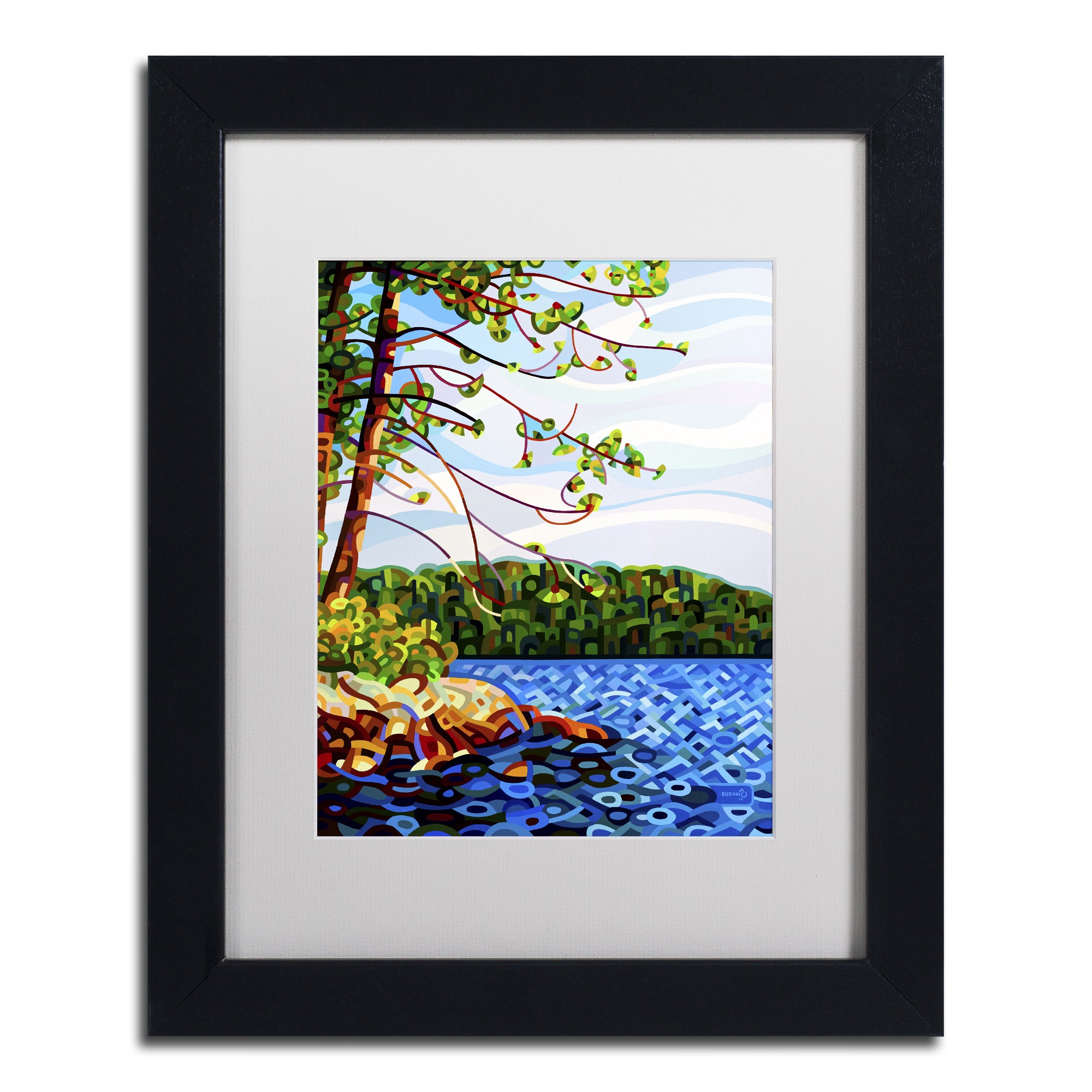Mandy Budan 'View From Mazengah' Matted Framed Art