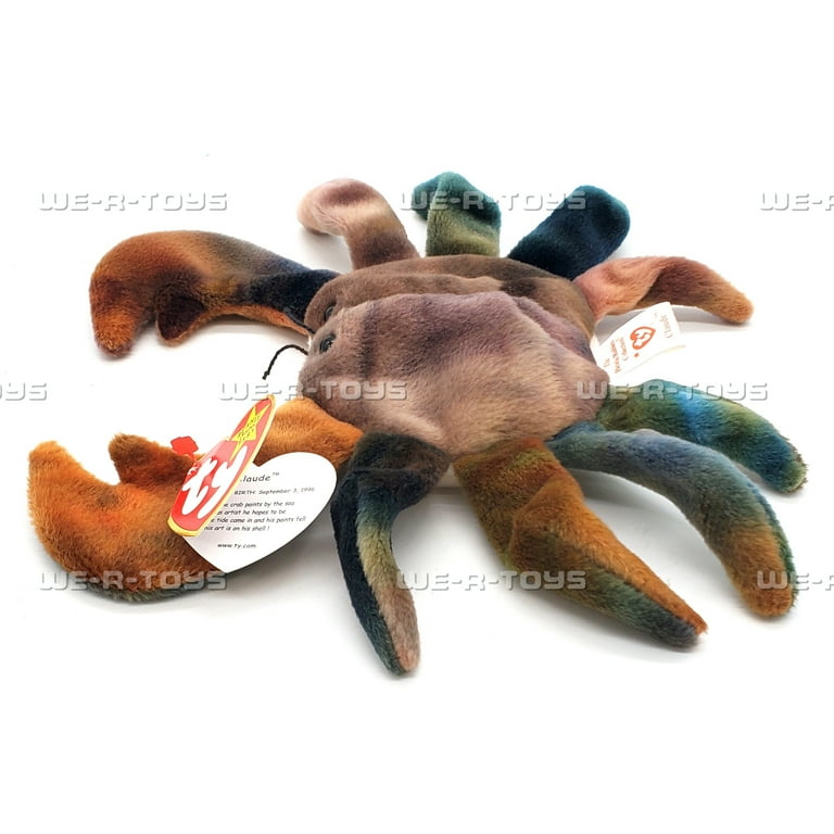 Ty Beanie Baby: Claude the Crab Stuffed Animal Perfect for Kids