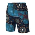 thumbnail image 5 of Kll Bohemian Turtle Men'S Casual Summer Beach Shorts Hawaiian Shorts With Pockets-Medium, 5 of 9