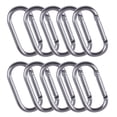 thumbnail image 3 of 10x Locking Carabiner Clip Spring Karabiner Small Keychain, 3 of 7