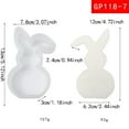 thumbnail image 3 of Cute Rabbit Scented Candle Silicone DIY Plaster Animal Ornament Scented Wax Valentine's Day Scented Wax Making, 3 of 7