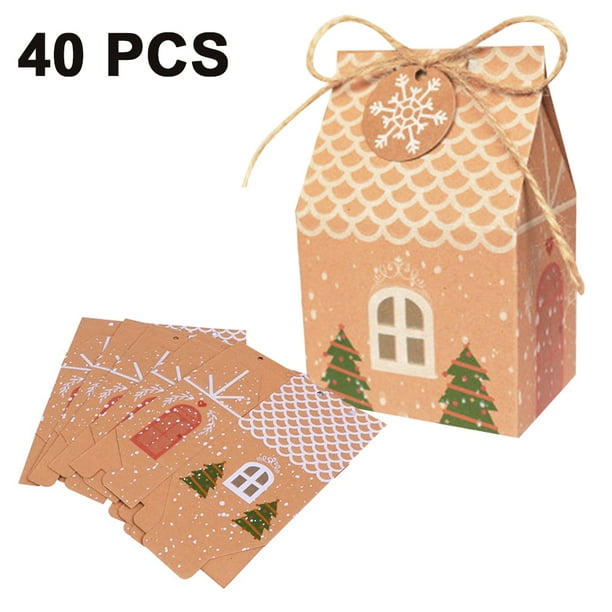 Download AUPERTO 40 Pack Christmas Gift Bag with Reusable Craft ...