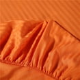 thumbnail image 3 of 700 Thread Count 100% Egyptian Cotton 3-Piece Fitted Sheet ( 1 Fitted Sheet + 2 Pillow Covers) 21 Inches Deep Pocket Size California-King Color Orange Stripe, 3 of 5