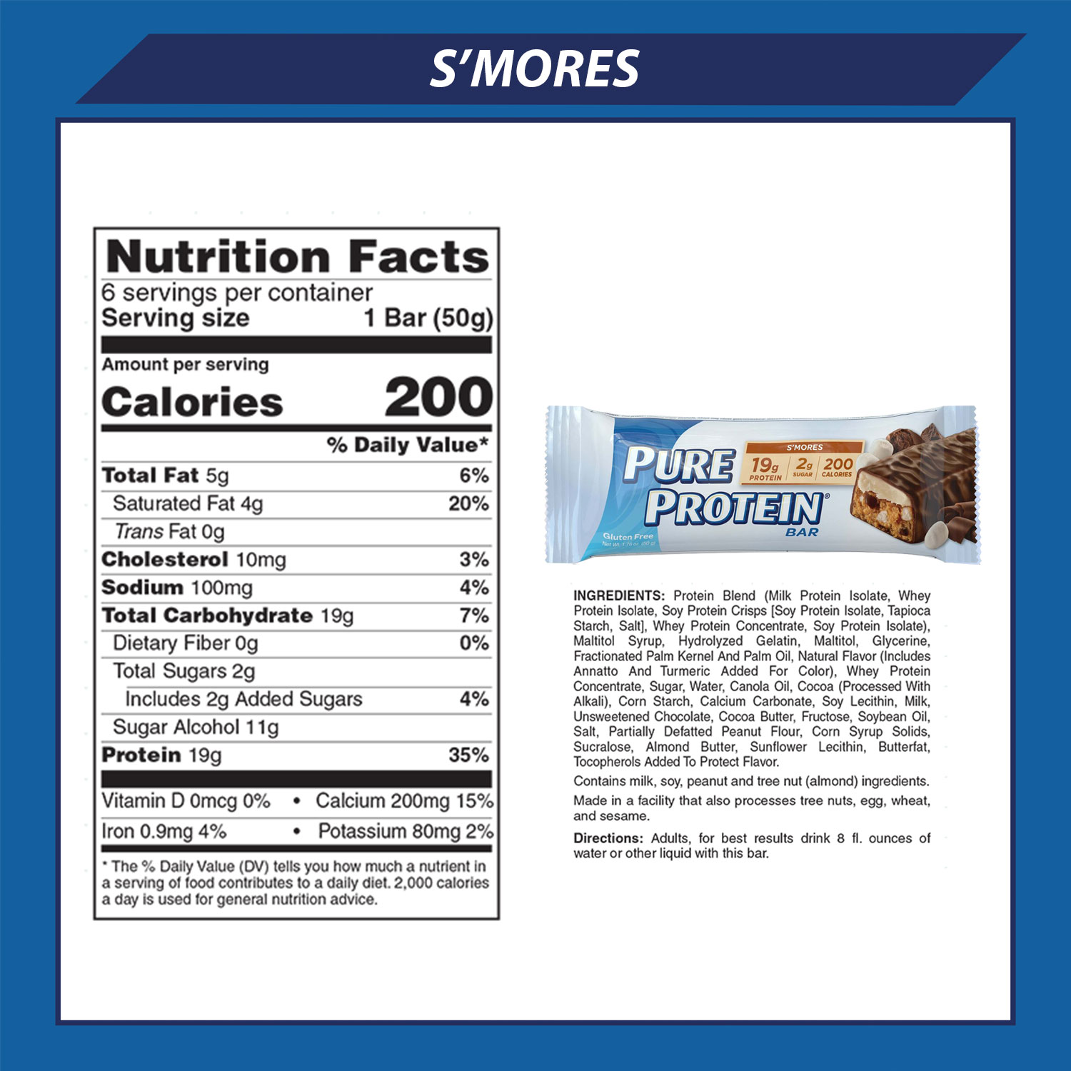 Pure Protein S'mores, 50 gram, 6 count Multipack - image 3 of 6