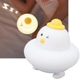 thumbnail image 1 of LED Silicone Lamp, USB Rechargeable Warm And White Cute Tap Switching Soft Touch Chick Shape LED Night Light  For Kids For Bedside, 1 of 8