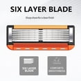thumbnail image 5 of Golikin Men's Razor Blade Replacement Set With Free Handle - Ultra Sharp Stainless Steel Blades For Smooth Shaving, Ultra Sharp Stainless Steel Blades, For Face Head Body Shaving (48 PCS), 5 of 6