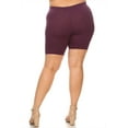 thumbnail image 3 of Women's Plus Size Casual Comfy Workout Yoga Basic Solid Biker Shorts Pants, 3 of 3