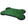 thumbnail image 3 of Pet Potty Patch - Dog Training Bathroom Pad Indoor or Outdoor - Bone Shaped - 17"x27"x2", 3 of 3