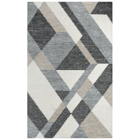Rizzy Rugs Vista Area Rug A09108 Ivory Prismatic Lines 5  x 7  6  Rectangle Manufacturer: Rizzy Rugs Collection: Vista Rugs Style: Vista Rugs: A09108 Ivory Specs: SyntheticsOrigin: Made in India