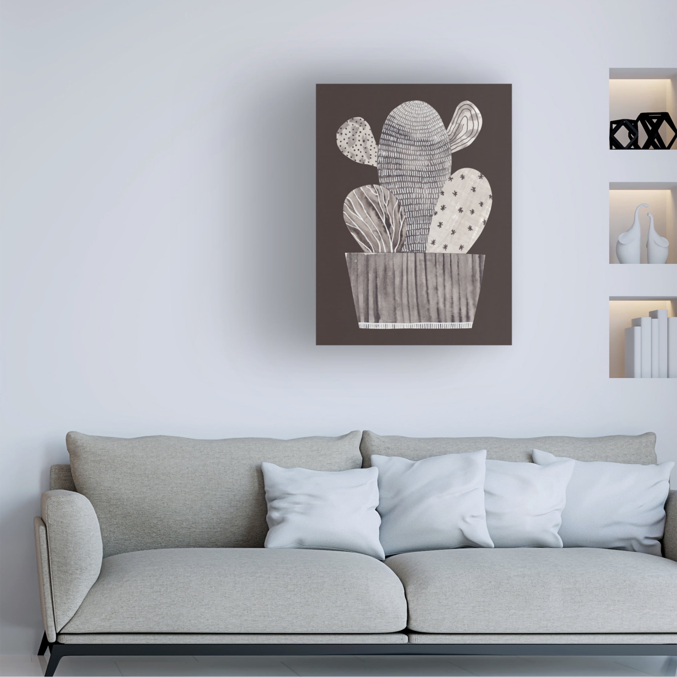 Trademark Fine Art Alisa Galitsyna Little cactus Canvas Wall Art