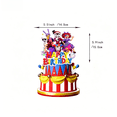 thumbnail image 5 of New personalized and creative virtual circus adventure themed birthday party decorations, including birthday banner, balloons, and cake topper set, suitable for parties and gatherings, 5 of 5