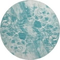 thumbnail image 2 of Addison Rugs Mayfield Premium Machine Washable Transitional Abstract Teal Round Rug, 8' x 8', 2 of 6