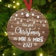 thumbnail image 2 of Gibobby Colgante de Navidad Decoración colgante de Navidad 2021 Árbol de Navidad Familia Decoración de y colgantes(Brown), 2 of 3