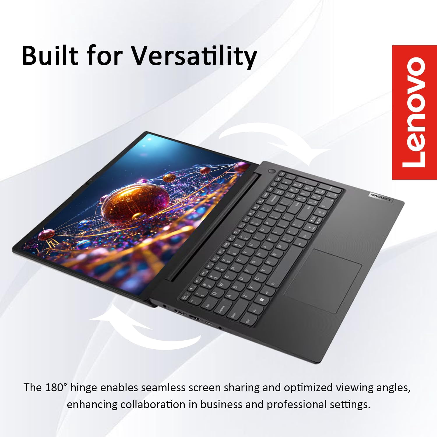 Lenovo V15 Business Laptop with Microsoft Office, Intel 6-core Processor(Up to 4.4 GHz), 15.6" FHD Display, 20GB RAM, 1TB SSD, Ethernet Port RJ-45, Wi-Fi 6, Windows 11 Pro, Copilot AI-Ready, WOWPC USB