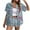 Gray, variant on Giftesty Womens Tops 2024 Under $5 Women's Hawaiian Button-up Shirt Casual Short Sleeve Floral Tropical Print Summer Shirt