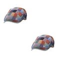 thumbnail image 1 of Maytalsory Stay Protected And Beautiful Sunproof Flat Hat For Outdoor Excursions Breathable Orange 2Set, 1 of 6