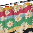 thumbnail image 3 of Pioneer Flower Floral Print Pattern Shower Curtain 36"x72" ,Bathroom Decorative Shower Curtains Set with 12 Hooks,Modern Waterproof Washable Shower Curtain, 3 of 6