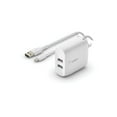 thumbnail image 1 of Chargeur mural double USB-A 24 W BOOST↑CHARGE™ <br>+ Câble USB-A vers micro-USB, 1 of 4