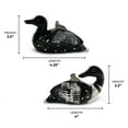 thumbnail image 7 of Rivers Edge Products Salt and Pepper Shakers Set, Unique Poly Resin Spice Dispenser, Novelty Kitchen Counter Decor, Loon, 7 of 7