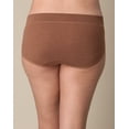 thumbnail image 2 of Playtex Tummy Smoothing Hipster Underwear Pack, Moisture-Wicking, 3-Pack (Plus Sizes) Bronzed Chestnut Heather/Black/Black 3XL Women's, 2 of 5