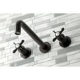 thumbnail image 3 of Kingston Brass KS8025BEX Essex Two-Handle 3-Hole Wall Mount Roman Tub Faucet in Oil Rubbed Bronze, 3 of 7