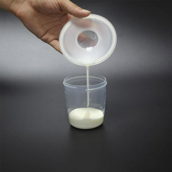 2Pcs Reusable Breast Milk Collectors BPA Free Breast Shell Milk Saver Breastfeeding